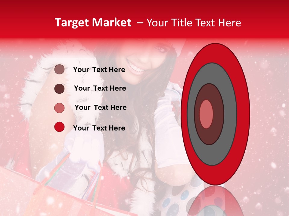 Woman Winter Xmas PowerPoint Template