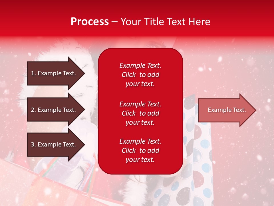 Woman Winter Xmas PowerPoint Template