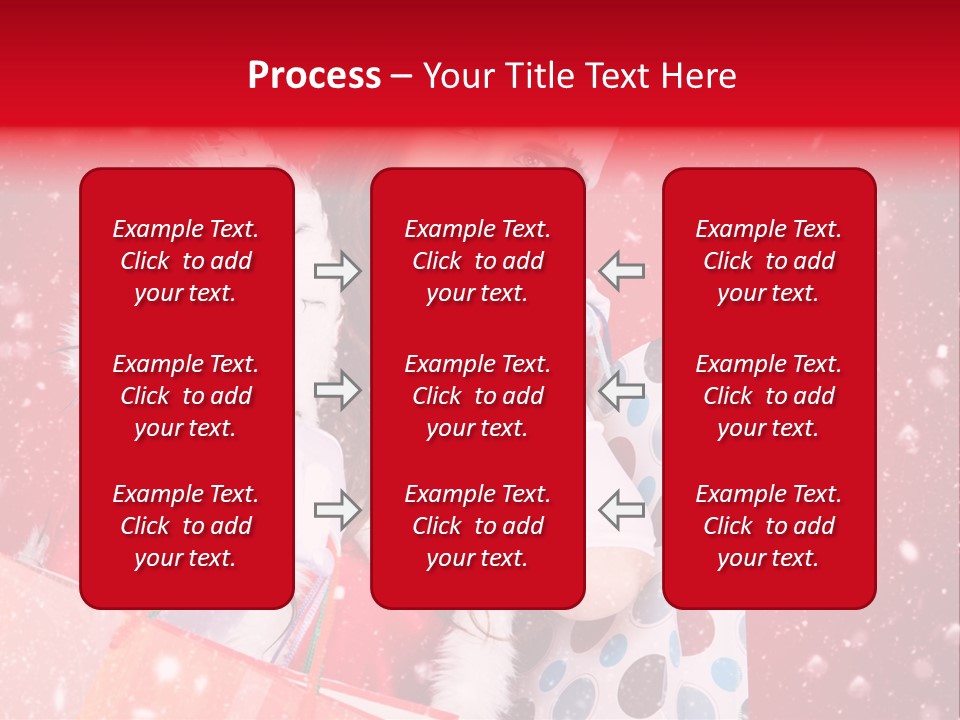 Woman Winter Xmas PowerPoint Template