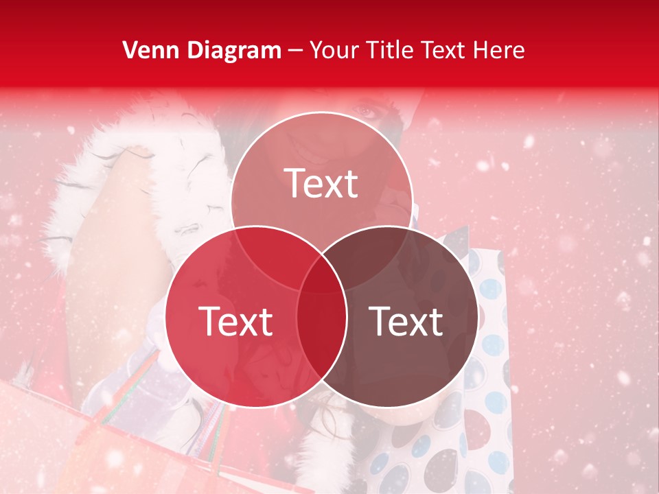 Woman Winter Xmas PowerPoint Template