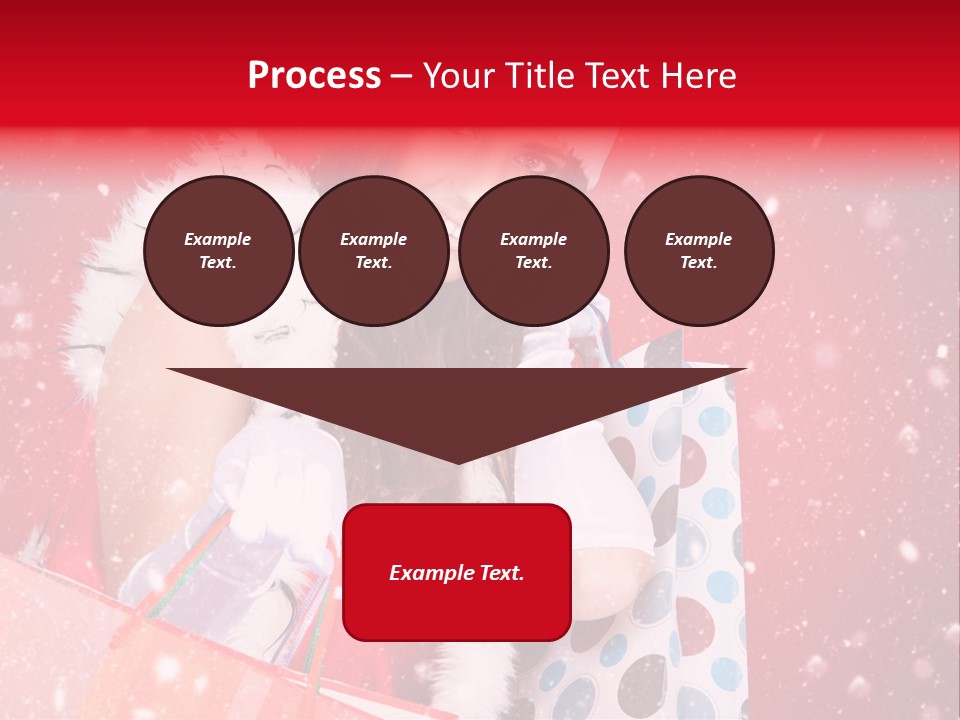 Woman Winter Xmas PowerPoint Template