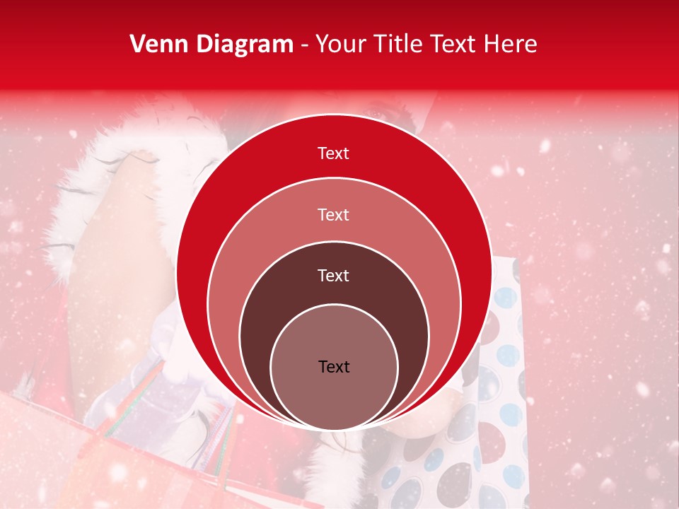 Woman Winter Xmas PowerPoint Template