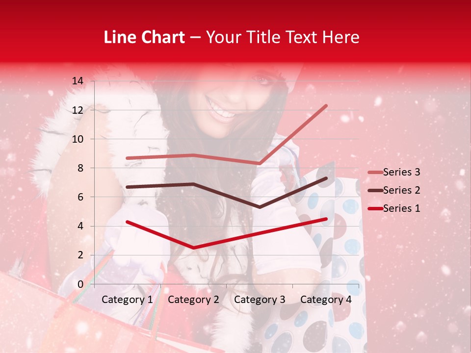 Woman Winter Xmas PowerPoint Template