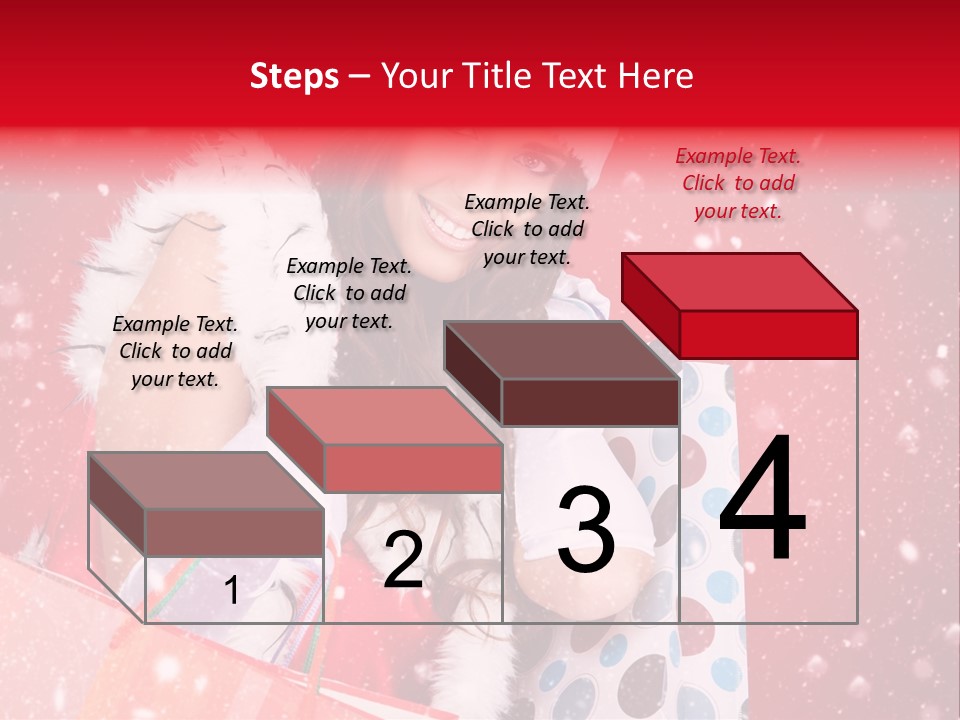 Woman Winter Xmas PowerPoint Template