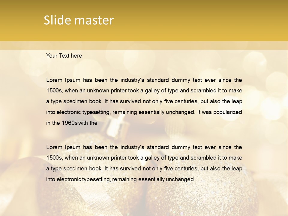 Yellow Sphere Celebrate PowerPoint Template