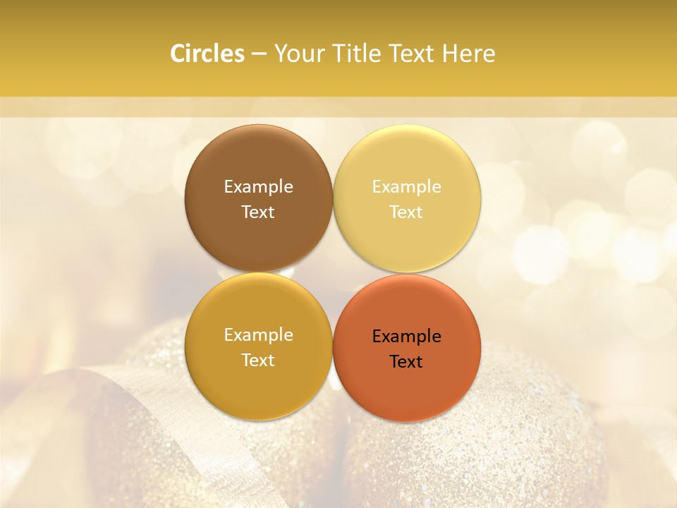 Yellow Sphere Celebrate PowerPoint Template