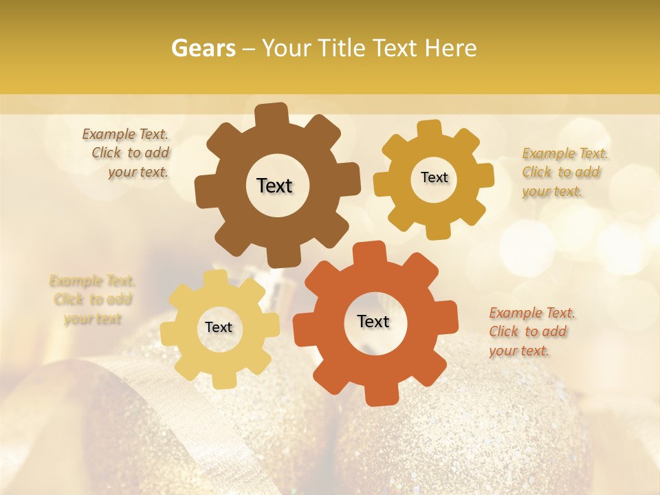 Yellow Sphere Celebrate PowerPoint Template