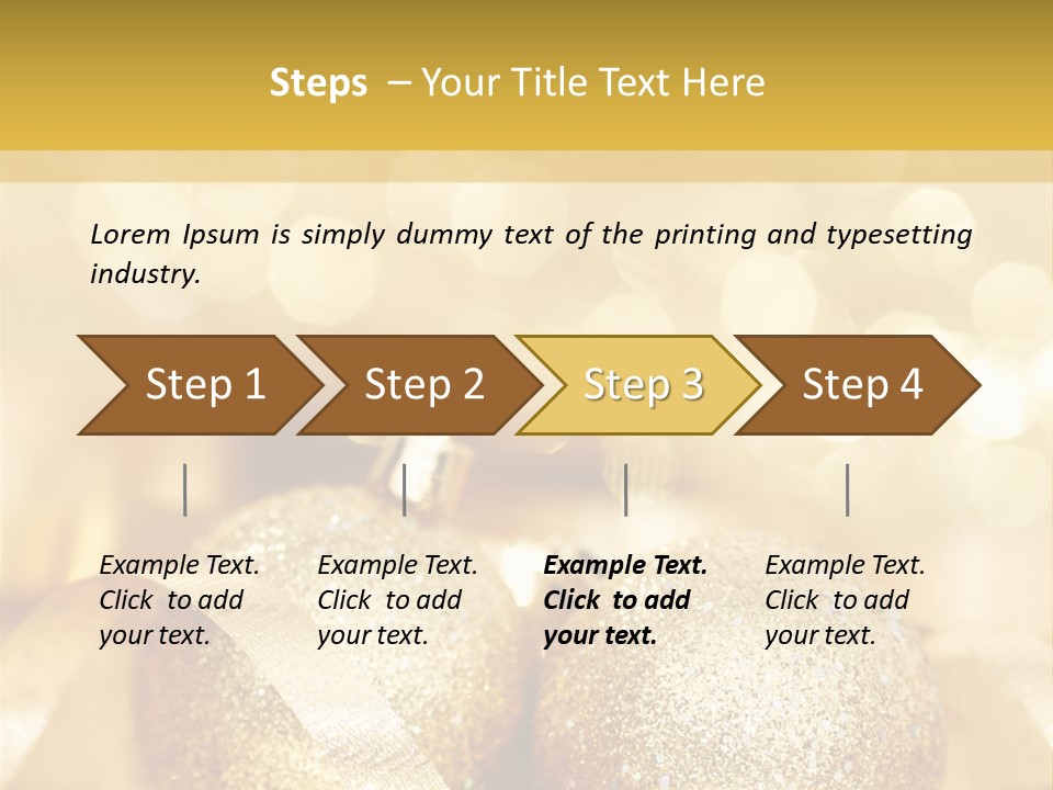 Yellow Sphere Celebrate PowerPoint Template