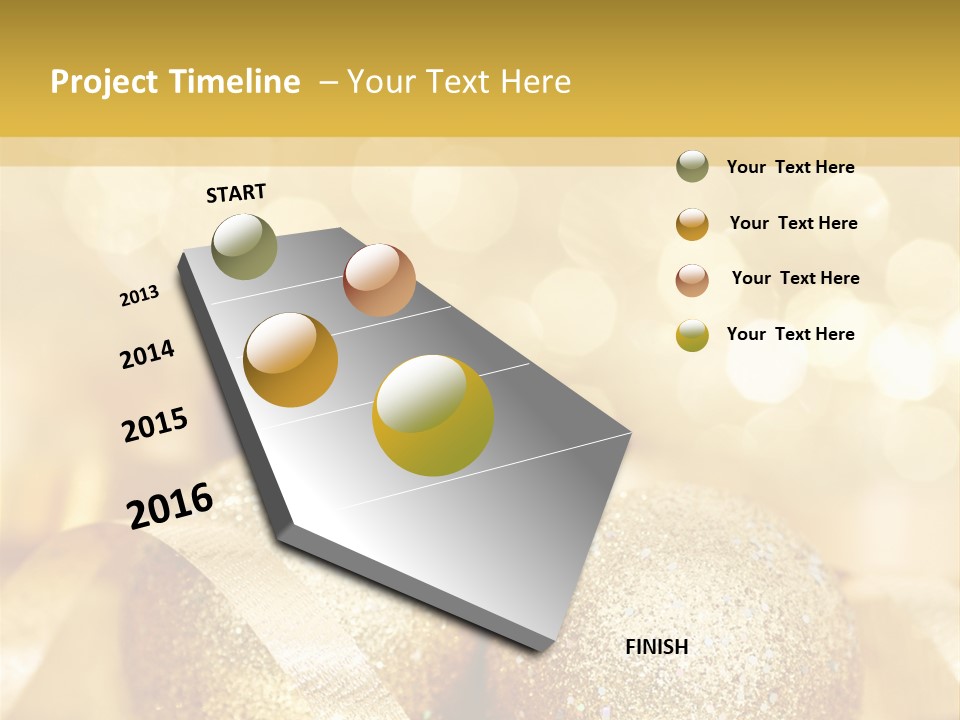 Yellow Sphere Celebrate PowerPoint Template