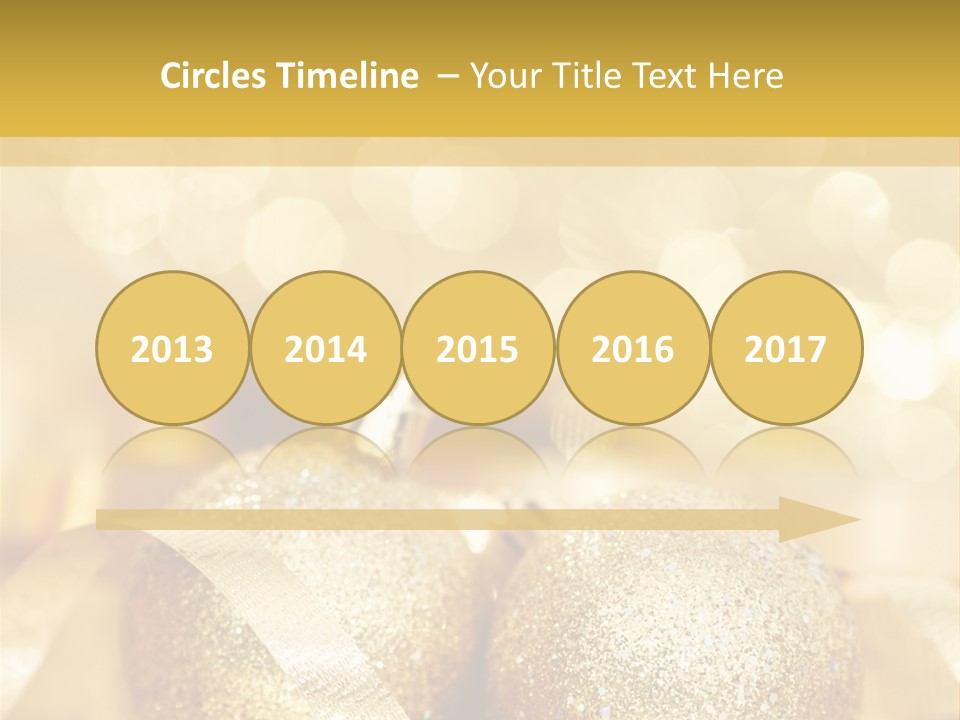 Yellow Sphere Celebrate PowerPoint Template
