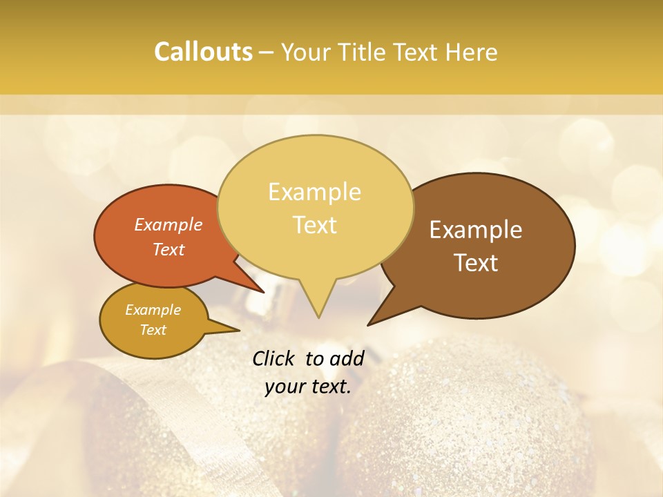 Yellow Sphere Celebrate PowerPoint Template