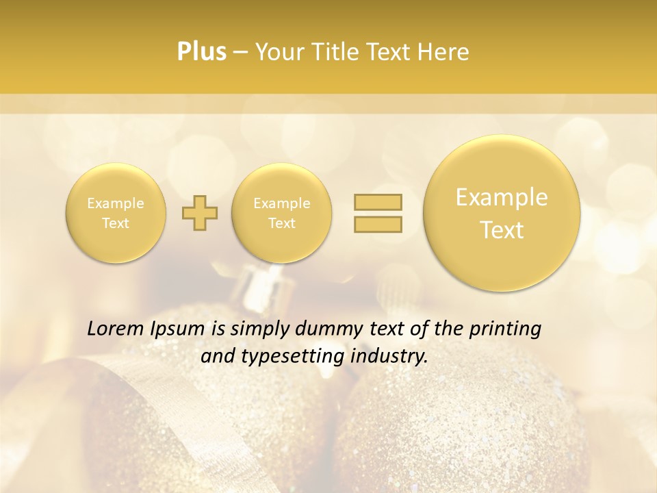 Yellow Sphere Celebrate PowerPoint Template