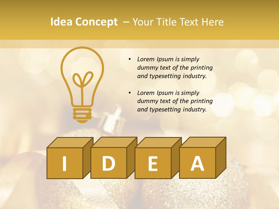 Yellow Sphere Celebrate PowerPoint Template