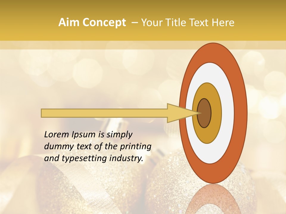 Yellow Sphere Celebrate PowerPoint Template