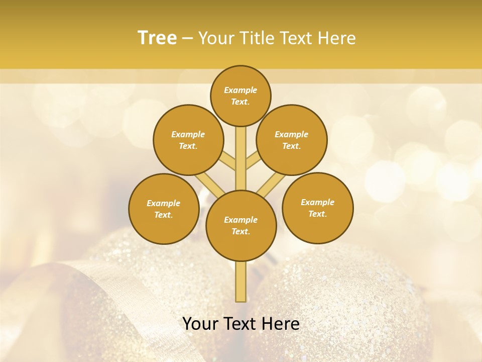 Yellow Sphere Celebrate PowerPoint Template