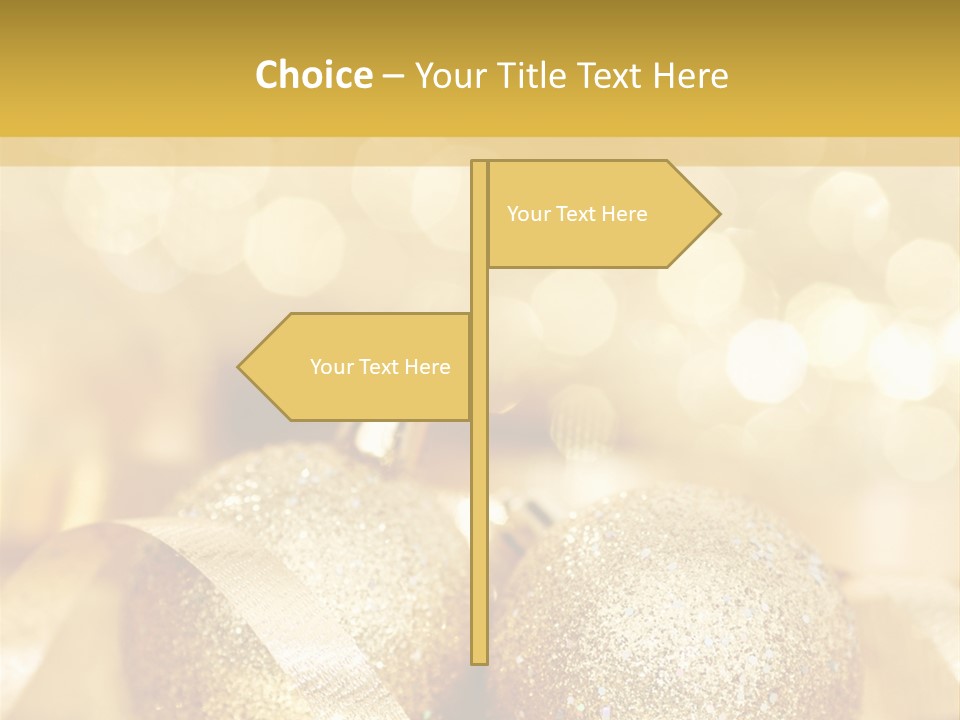 Yellow Sphere Celebrate PowerPoint Template