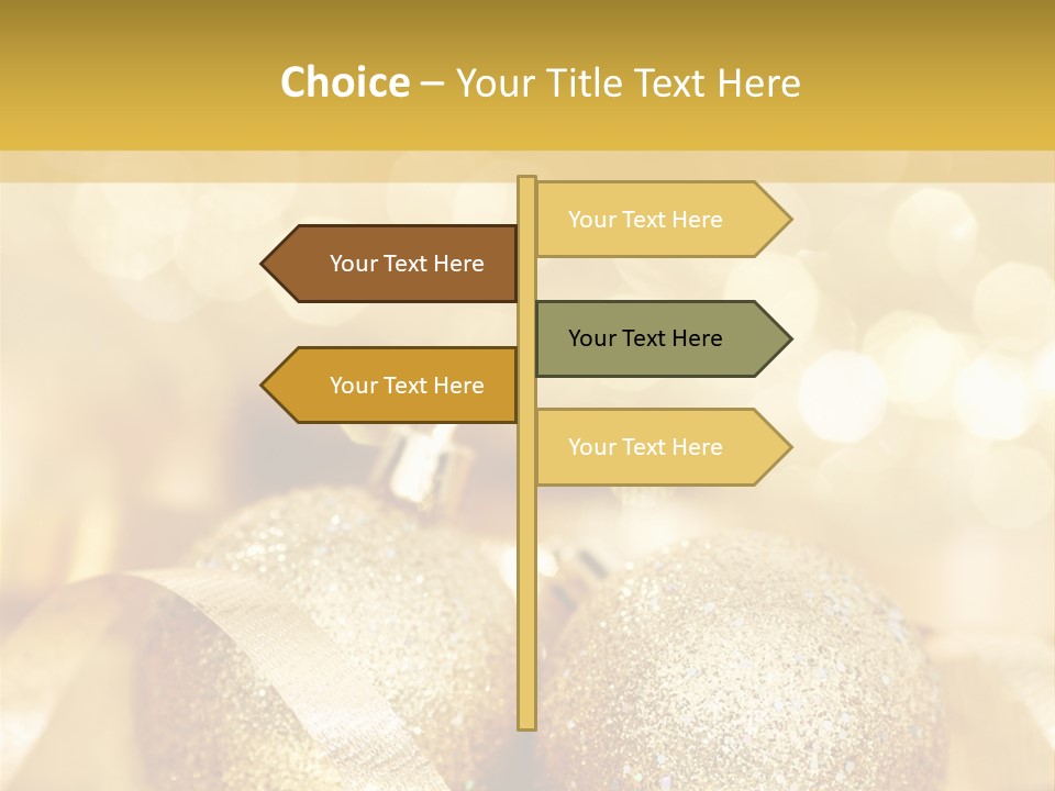 Yellow Sphere Celebrate PowerPoint Template