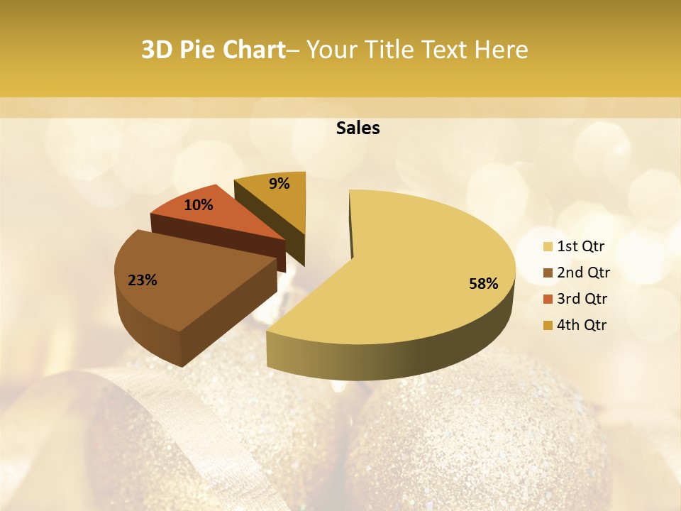 Yellow Sphere Celebrate PowerPoint Template