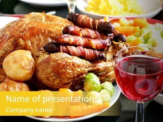 Supper Lunches Sprout PowerPoint Template
