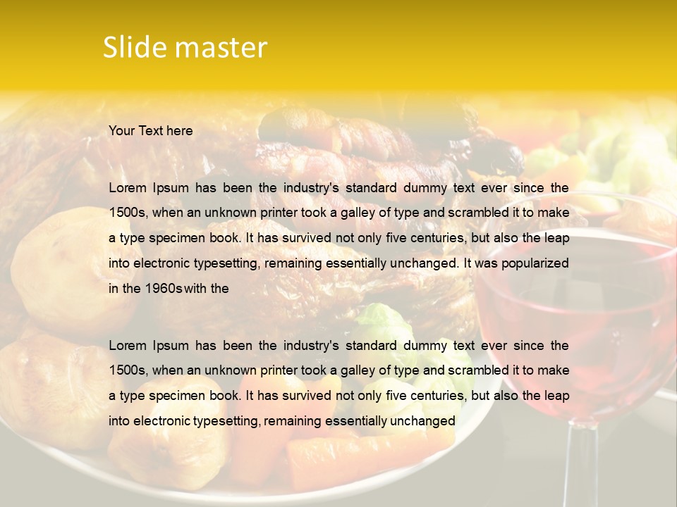 Supper Lunches Sprout PowerPoint Template