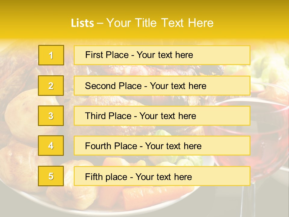 Supper Lunches Sprout PowerPoint Template