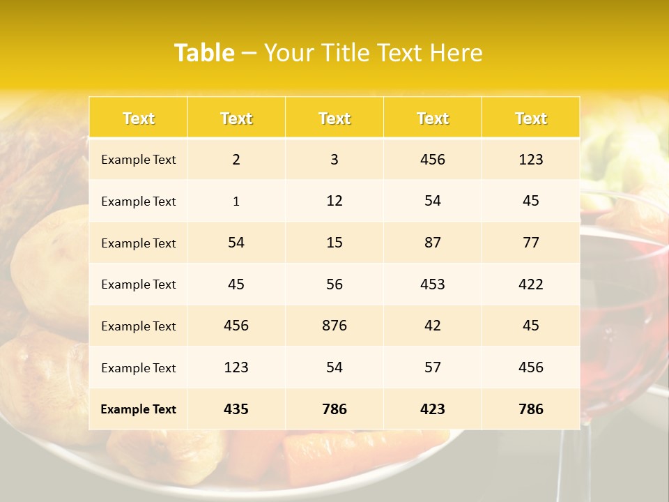 Supper Lunches Sprout PowerPoint Template