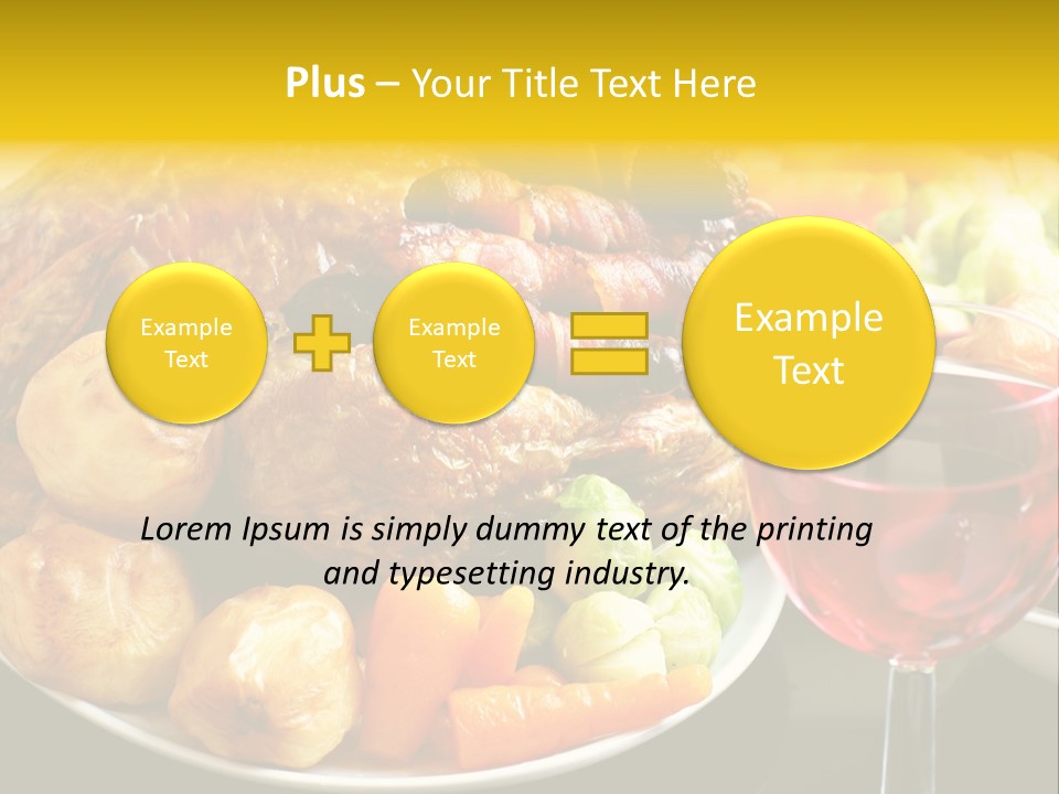 Supper Lunches Sprout PowerPoint Template