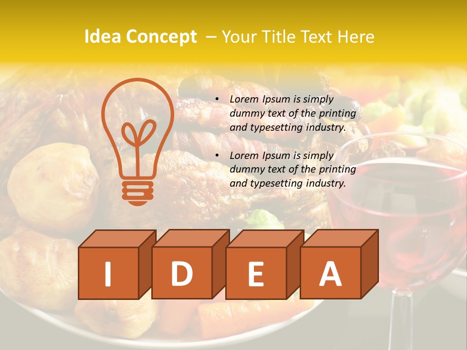 Supper Lunches Sprout PowerPoint Template