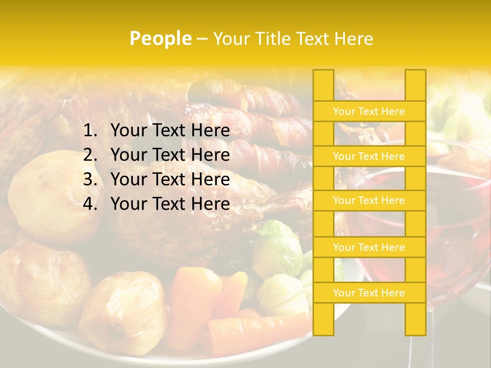 Supper Lunches Sprout PowerPoint Template