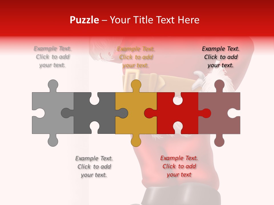 Teenager Blue Eyes Vertical PowerPoint Template