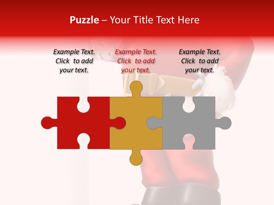 Teenager Blue Eyes Vertical PowerPoint Template