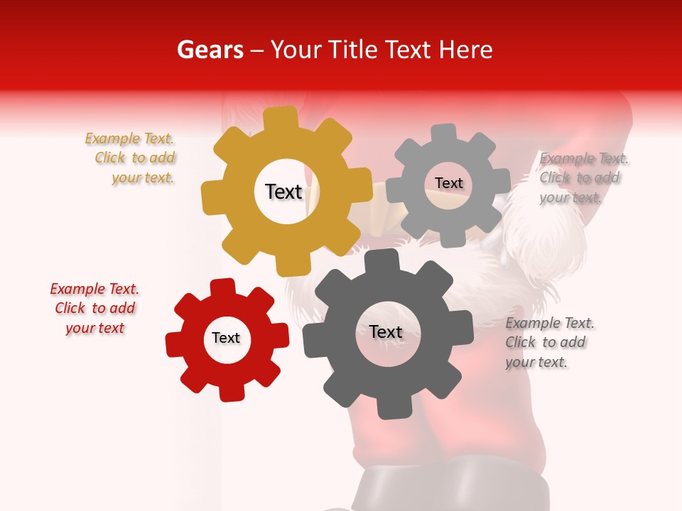 Teenager Blue Eyes Vertical PowerPoint Template