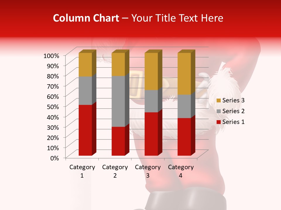 Teenager Blue Eyes Vertical PowerPoint Template