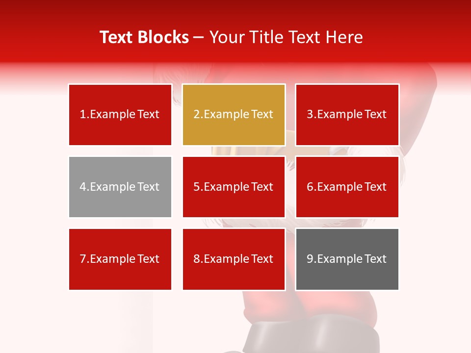 Teenager Blue Eyes Vertical PowerPoint Template