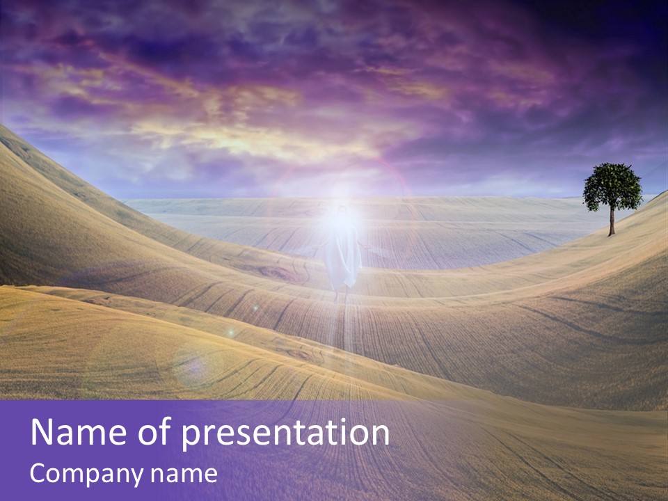 Crucifixion Scene Graphic PowerPoint Template