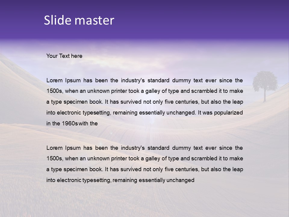 Crucifixion Scene Graphic PowerPoint Template