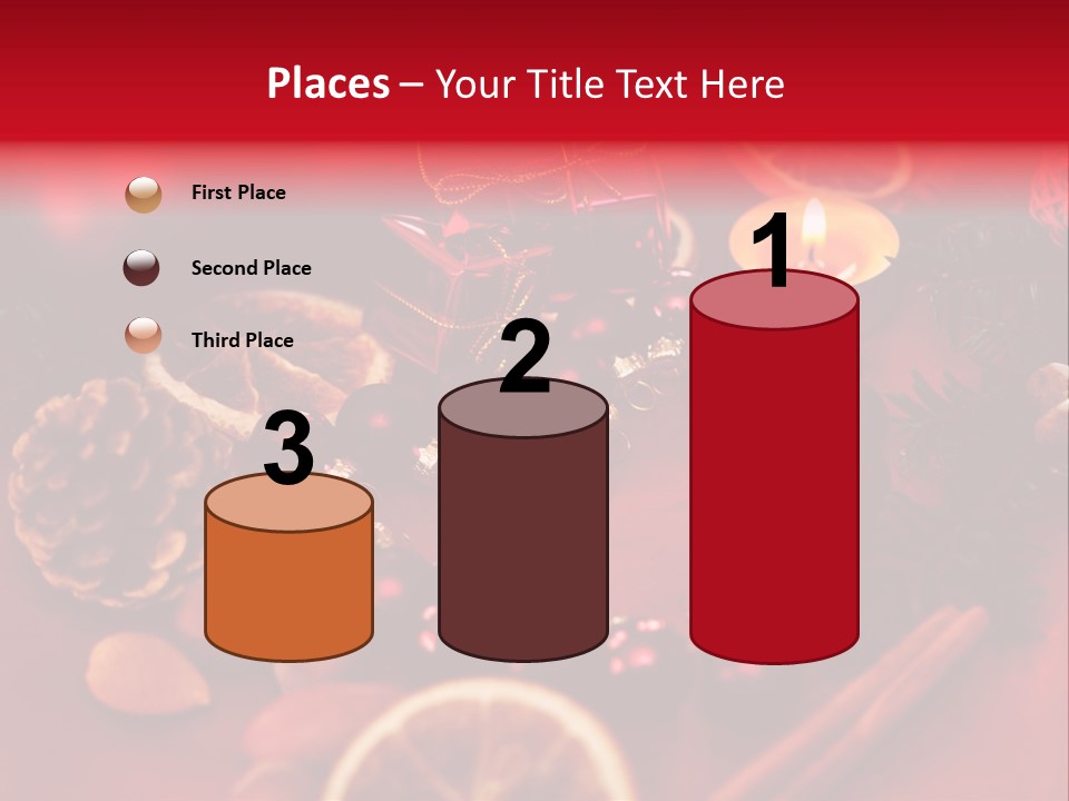 Christmas Eve Orange Bullet PowerPoint Template