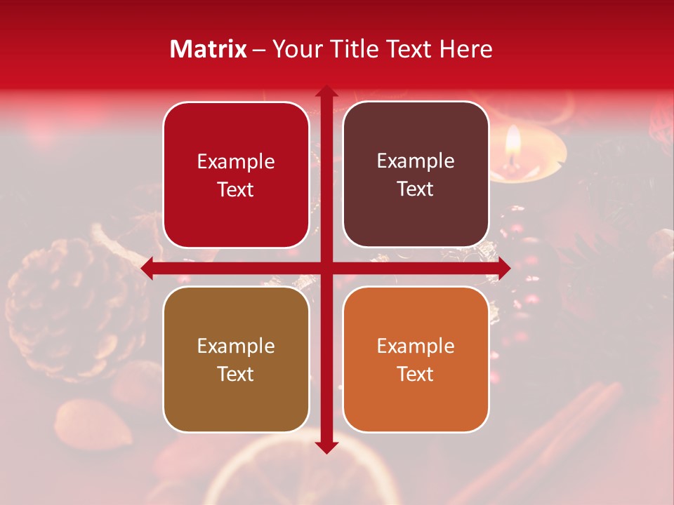 Christmas Eve Orange Bullet PowerPoint Template