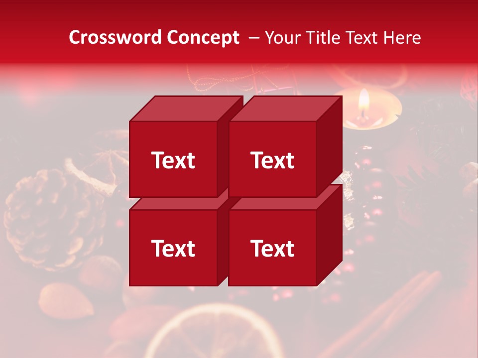 Christmas Eve Orange Bullet PowerPoint Template