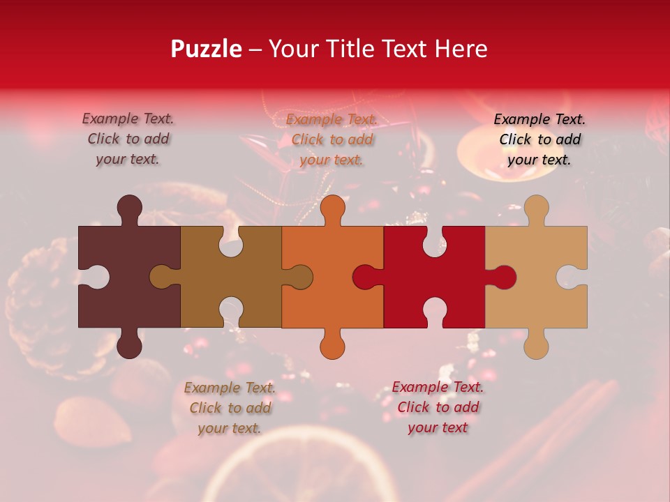 Christmas Eve Orange Bullet PowerPoint Template