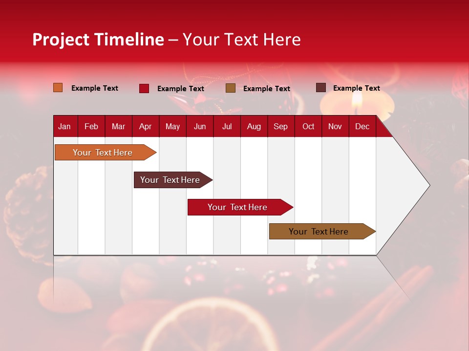 Christmas Eve Orange Bullet PowerPoint Template