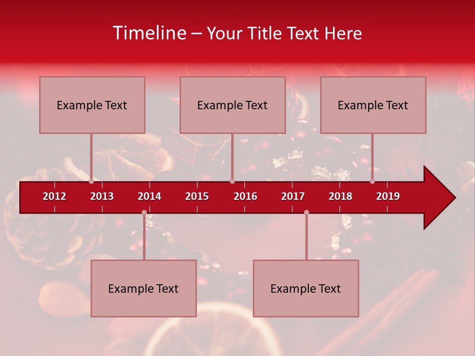 Christmas Eve Orange Bullet PowerPoint Template
