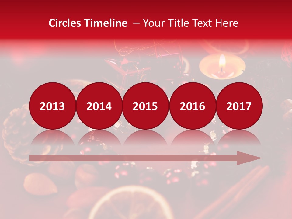 Christmas Eve Orange Bullet PowerPoint Template