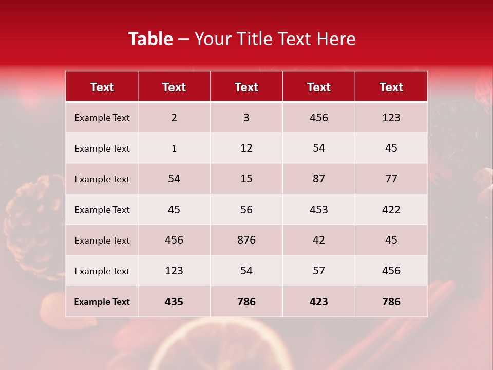 Christmas Eve Orange Bullet PowerPoint Template