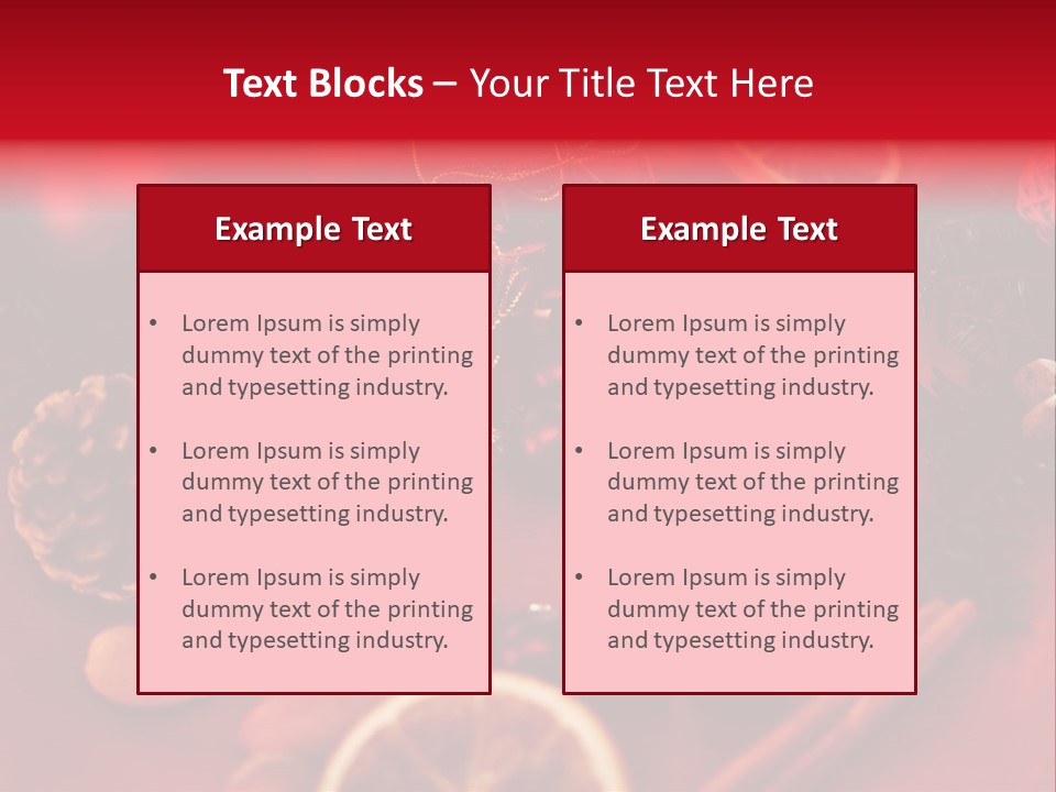 Christmas Eve Orange Bullet PowerPoint Template