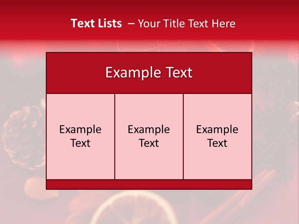 Christmas Eve Orange Bullet PowerPoint Template