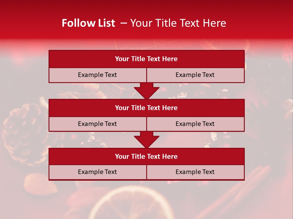 Christmas Eve Orange Bullet PowerPoint Template