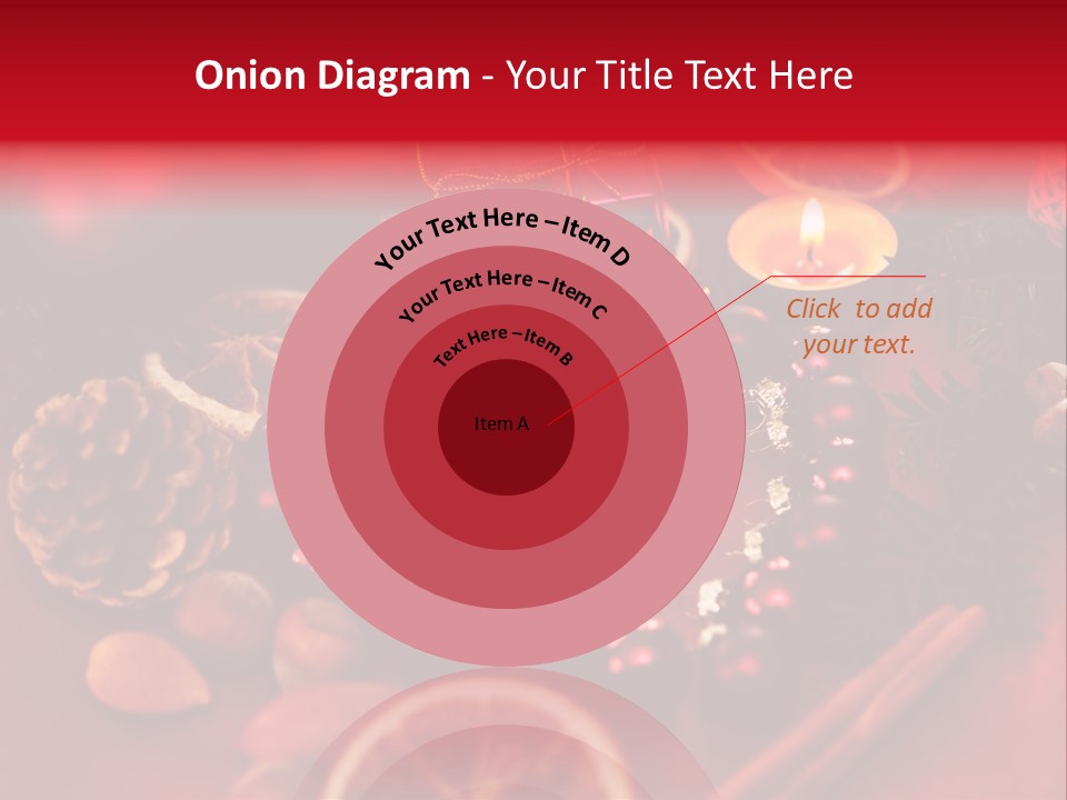 Christmas Eve Orange Bullet PowerPoint Template