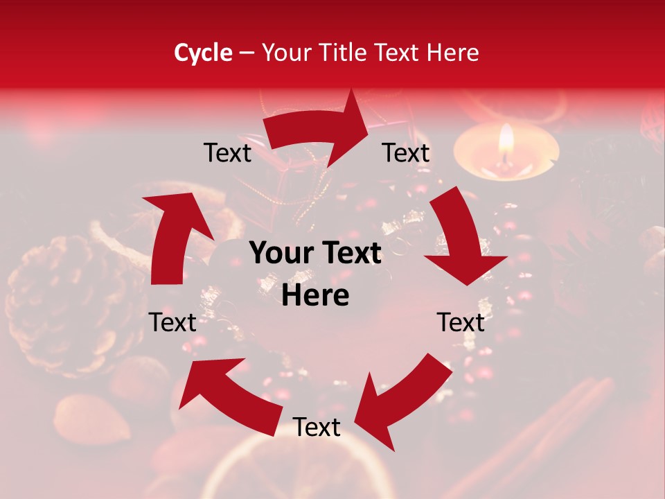 Christmas Eve Orange Bullet PowerPoint Template