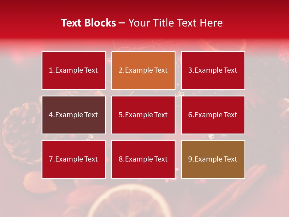 Christmas Eve Orange Bullet PowerPoint Template